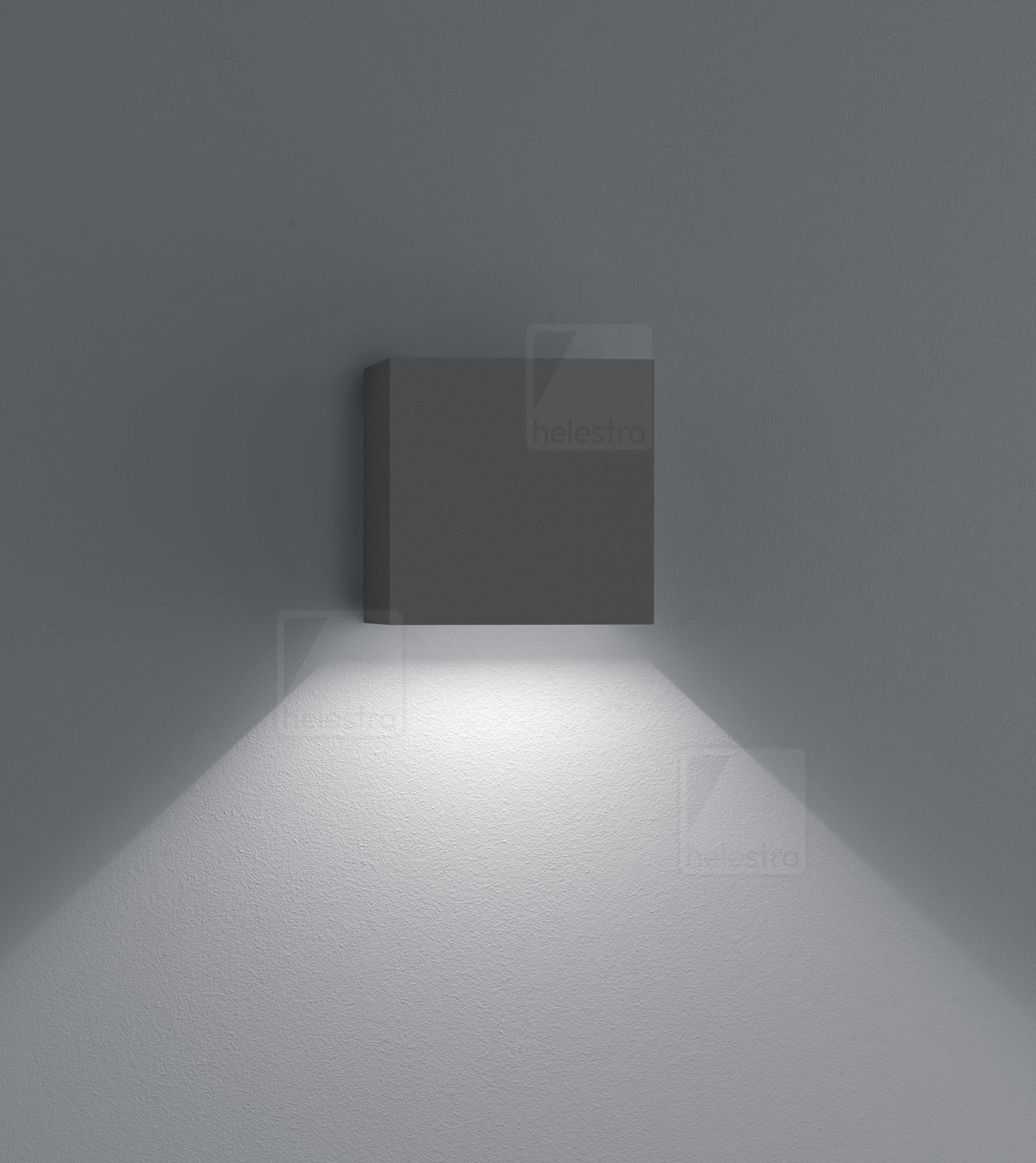 Helestra SIRI44  wall luminaire aluminium graphite