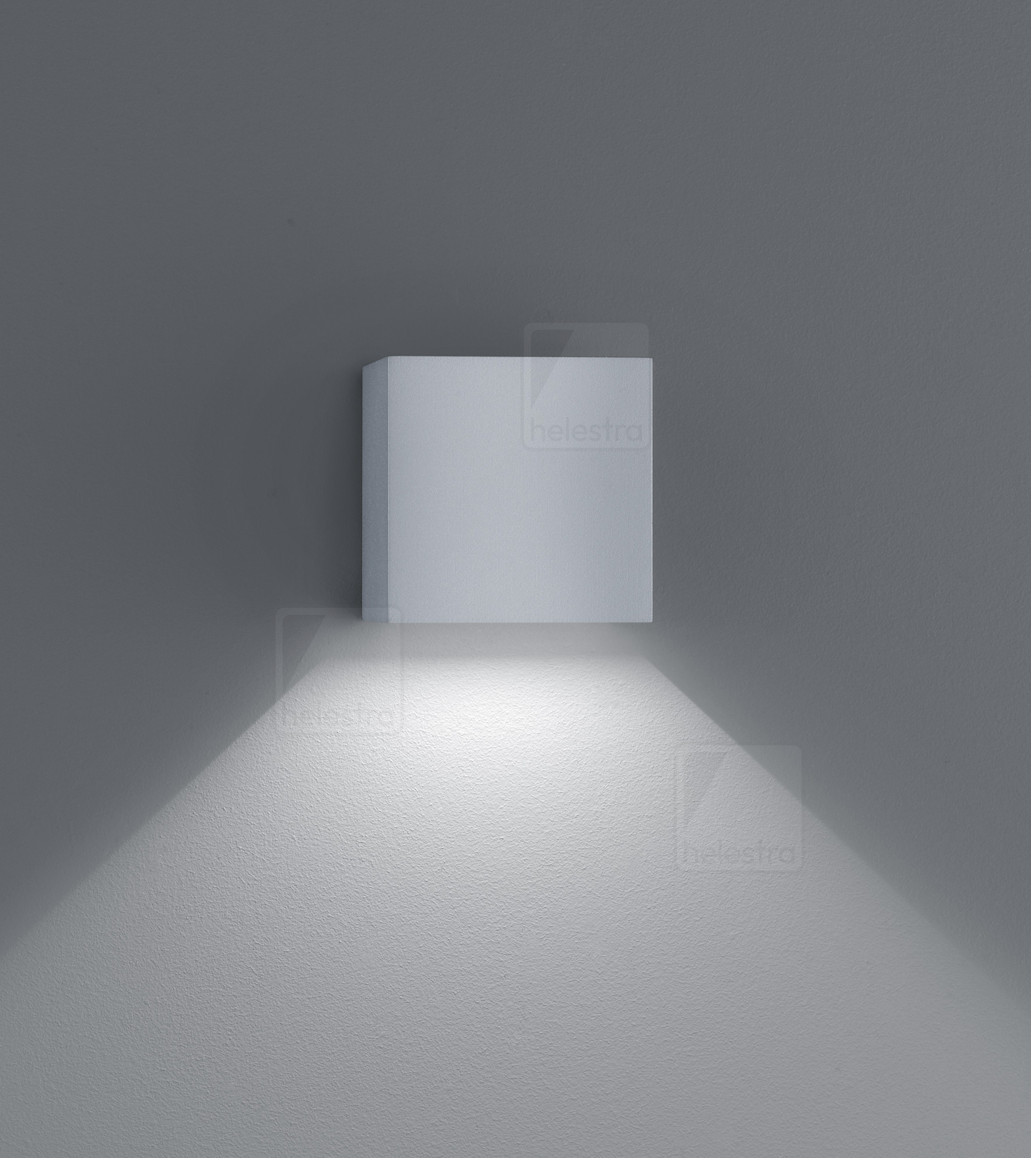 Helestra SIRI44  applique aluminium gris argent