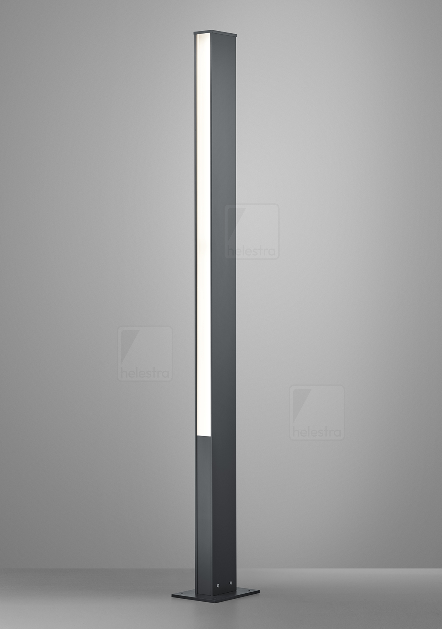 Helestra TENDO  Pollerleuchte Aluminium graphit