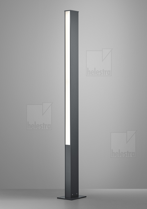 Helestra TENDO  Pollerleuchte Aluminium graphit