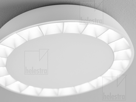Helestra PAIR  lampada soffitto alluminio bianco opaco