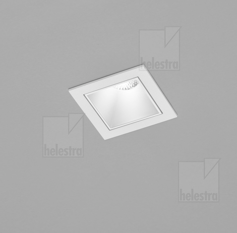 Helestra PIC  recessed ceiling luminaire aluminium white - white