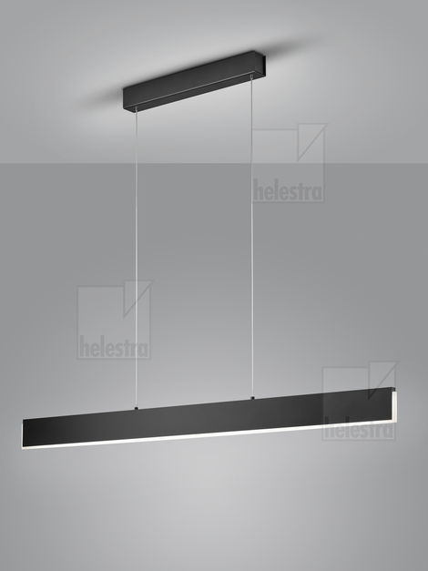 Helestra NEX  Pendelleuchte Aluminium mattschwarz