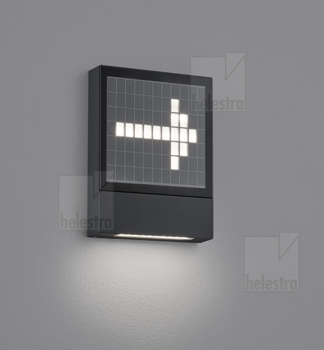 Helestra DIAL  Wandleuchte Aluminium graphit
