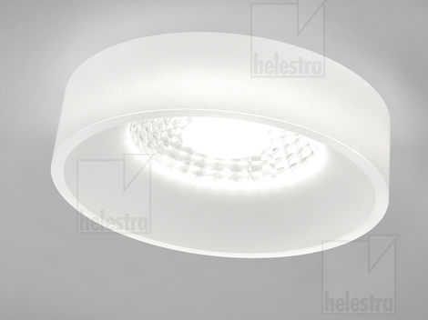 Helestra IVA  lampada ad incasso per soffitto alluminio bianco
