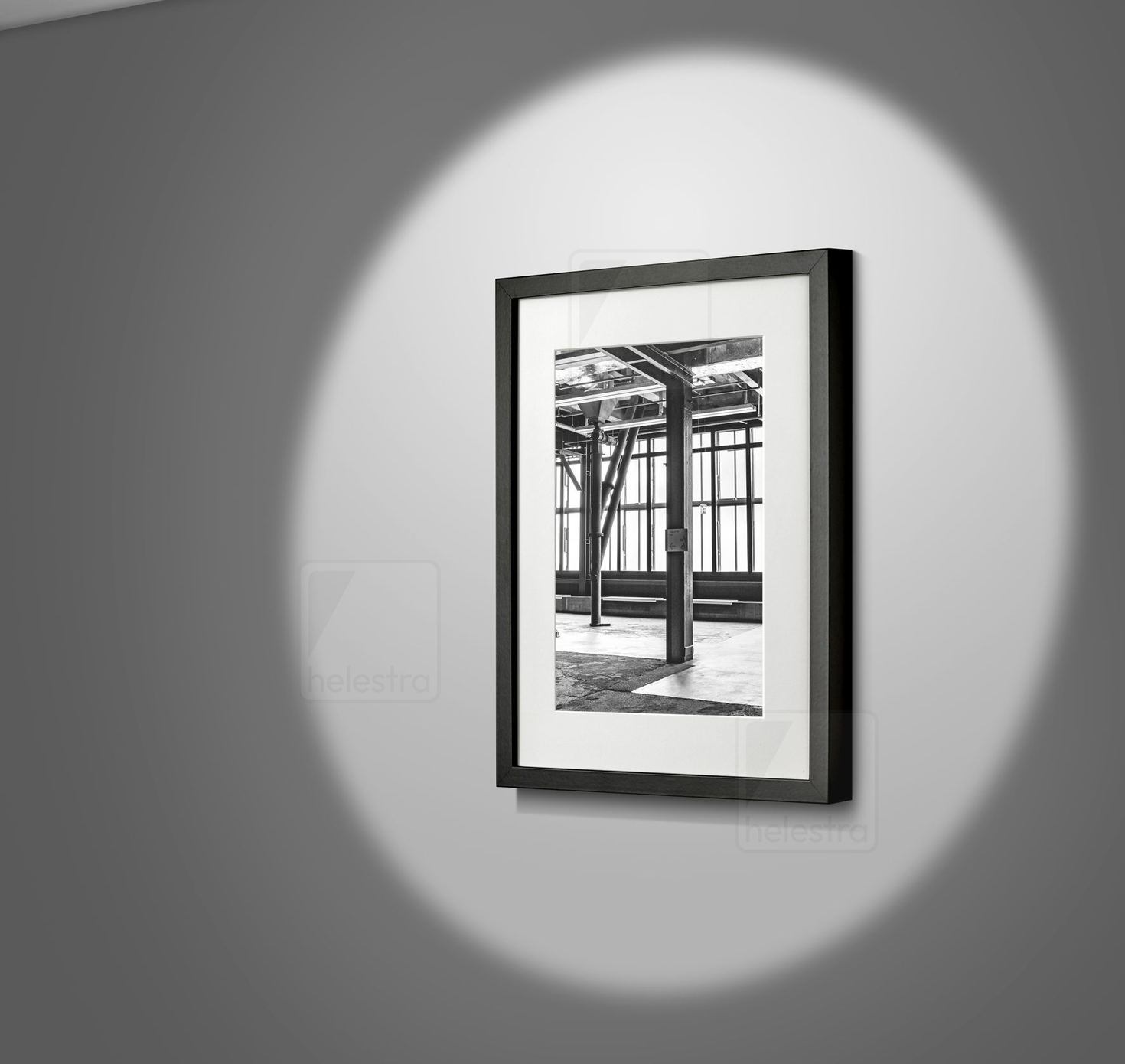 Helestra PONT  ceiling luminaire aluminium mat white