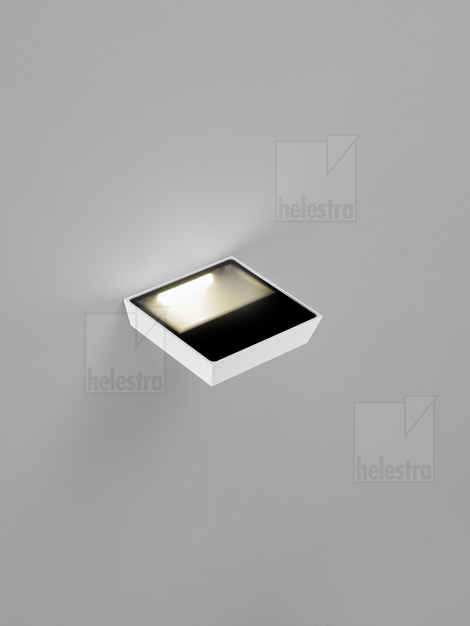 Helestra COR  wall luminaire aluminium mat white