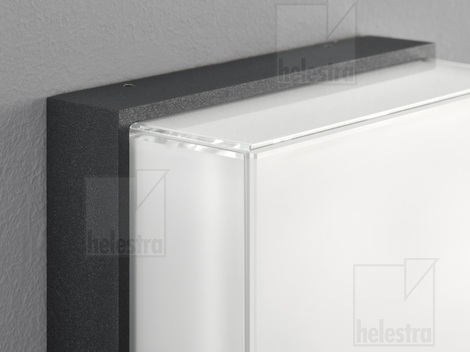 Helestra GLAN  wall luminaire cast aluminium graphite