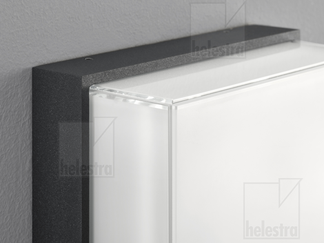 Helestra GLAN  Wandleuchte Aluminium-Guss graphit