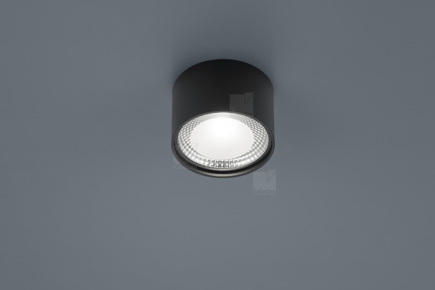 Helestra KARI  lampada soffitto acciaio nero opaco