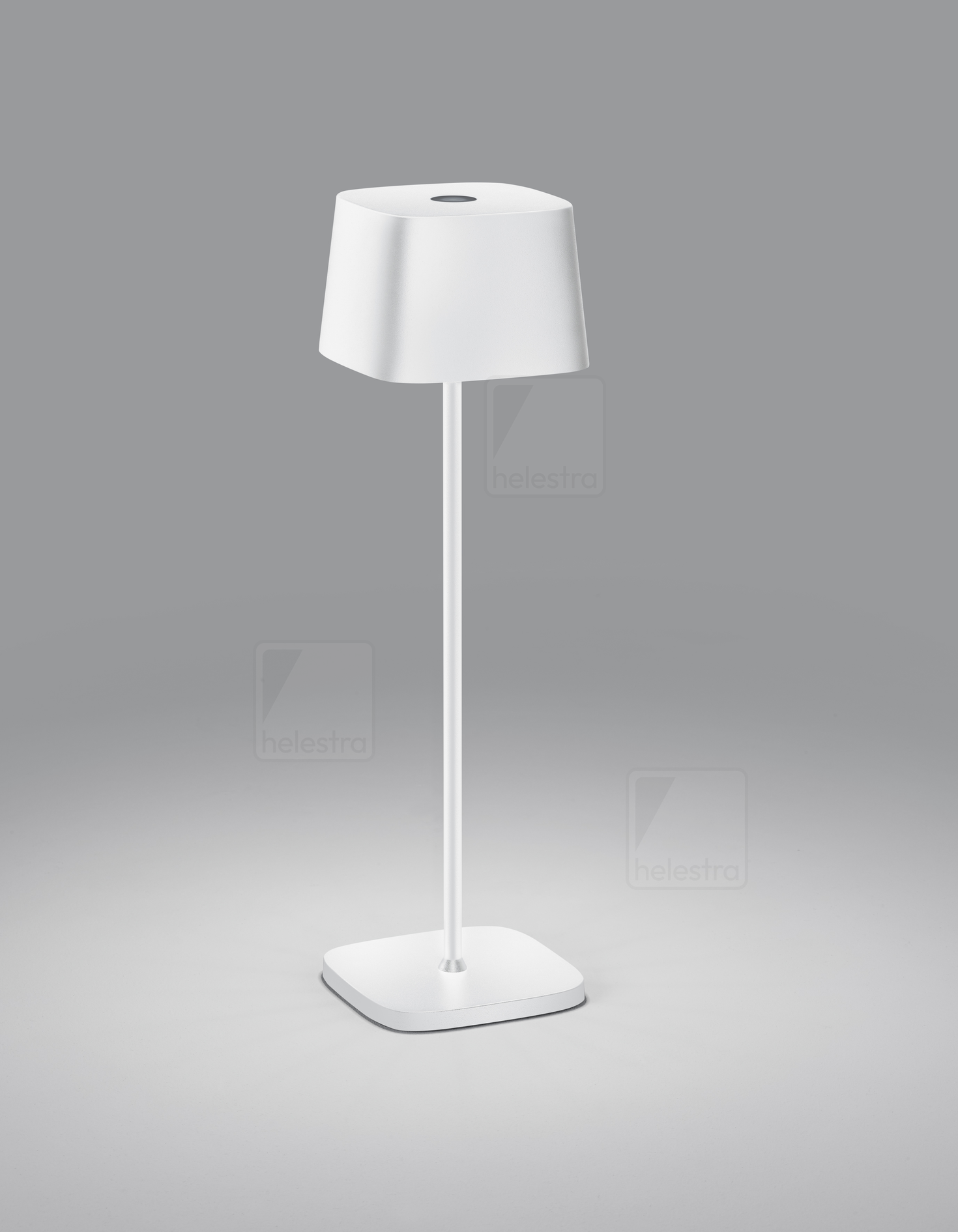 Helestra KORI  lampe de table aluminium blanc mat