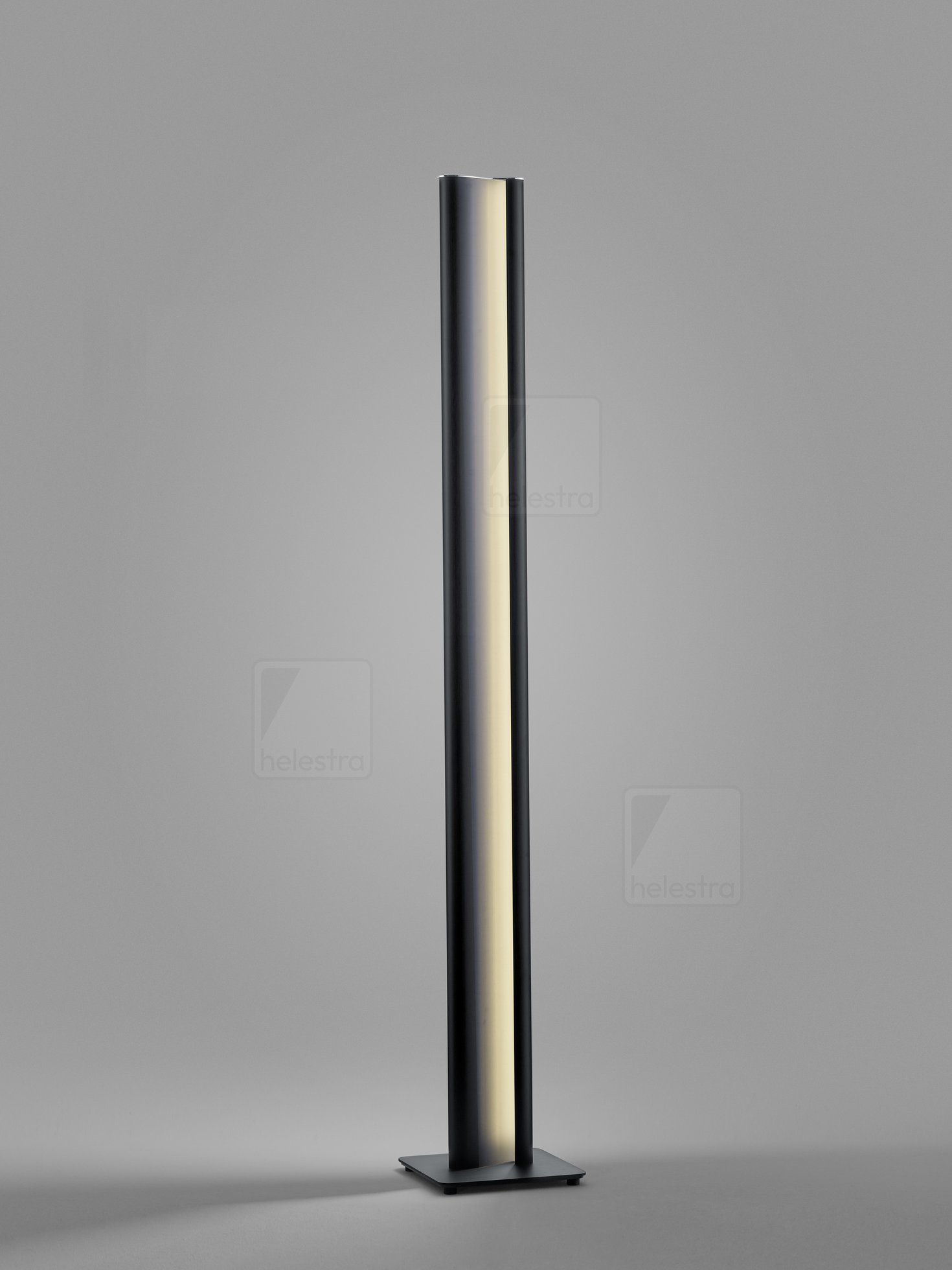 Helestra KURVO  Stehleuchte  mattschwarz - chrom