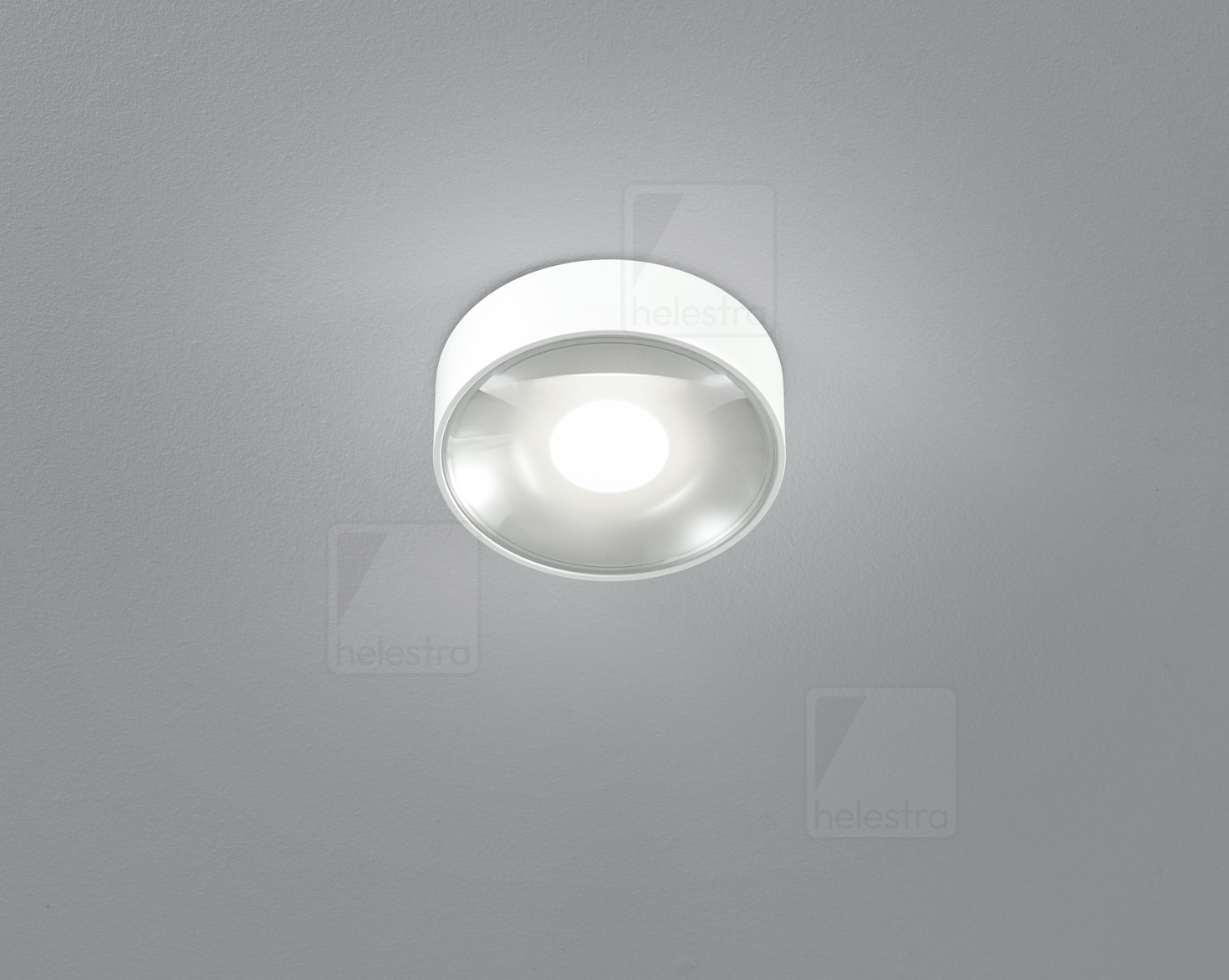 Helestra POSH  ceiling luminaire cast aluminium mat white
