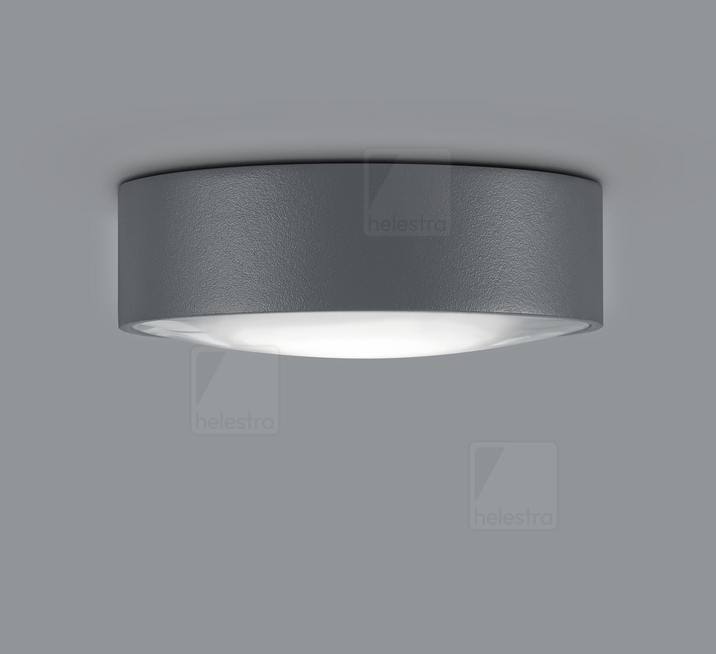 Helestra POSH  ceiling luminaire cast aluminium graphite