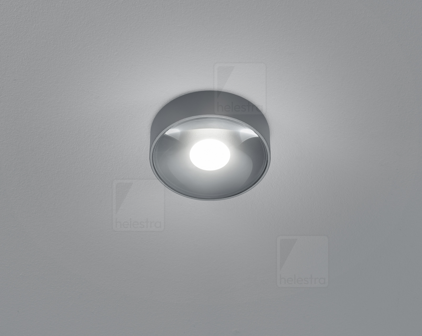 Helestra POSH  ceiling luminaire cast aluminium graphite