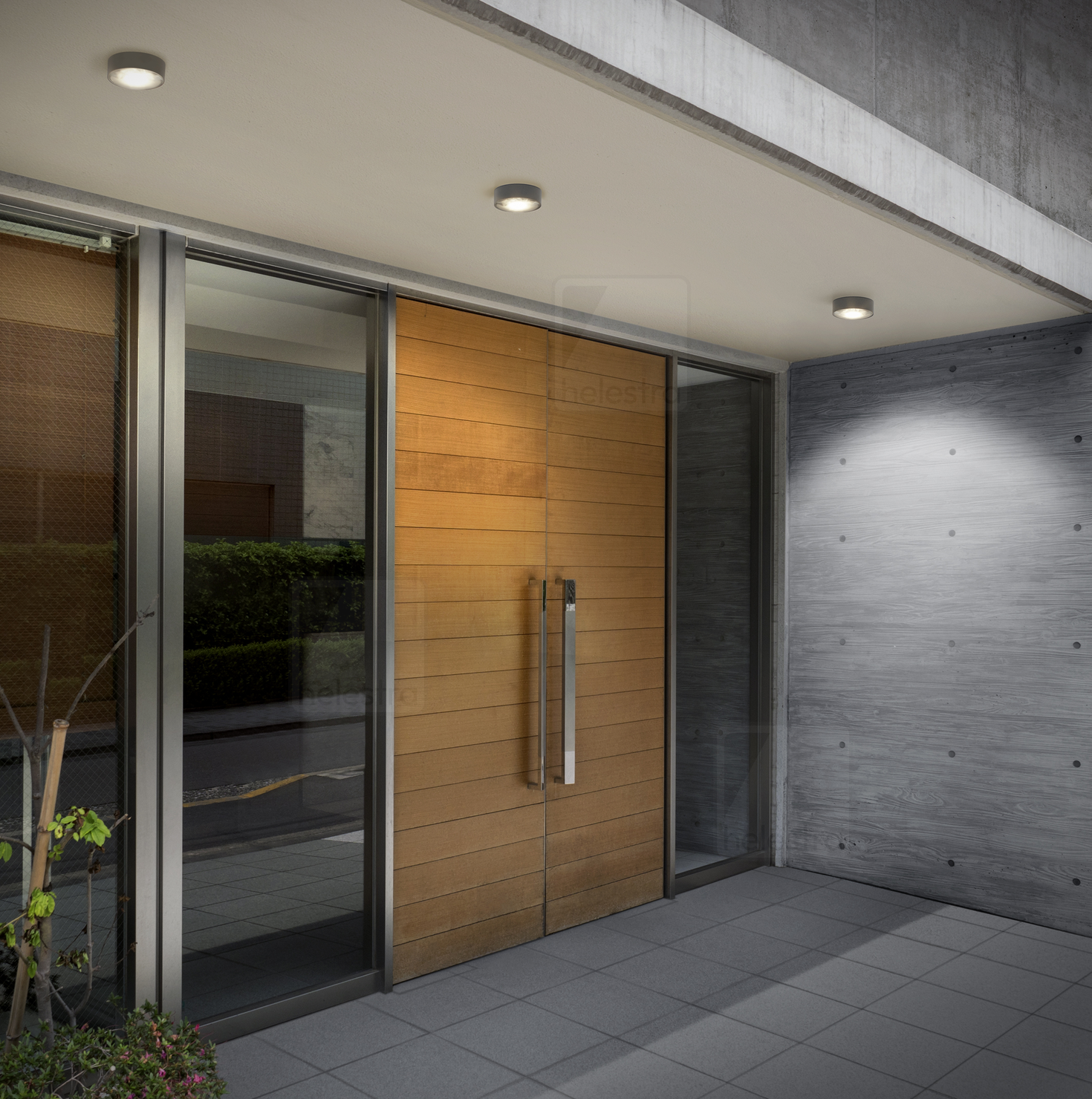 Helestra POSH  ceiling luminaire cast aluminium graphite