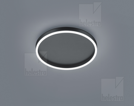 Helestra SONA  Plafonnier Acier noir mat