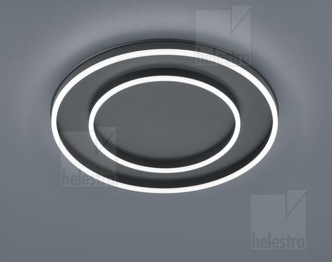 Helestra SONA  Plafonnier  noir mat