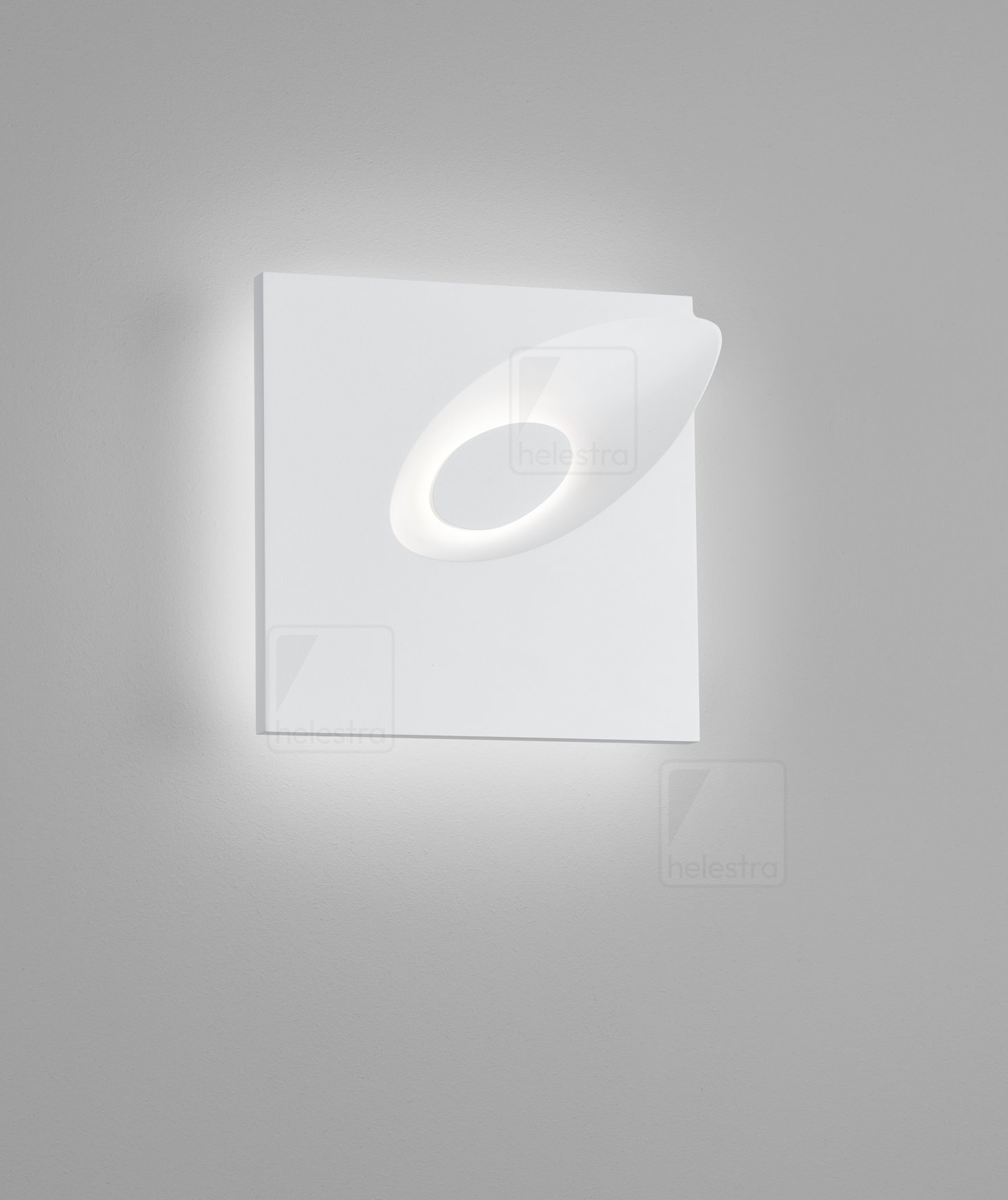 Helestra TAIL  wall luminaire cast aluminium mat white