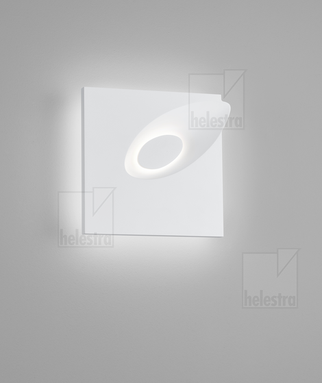 Helestra TAIL  Wandleuchte Aluminium-Guss mattweiß