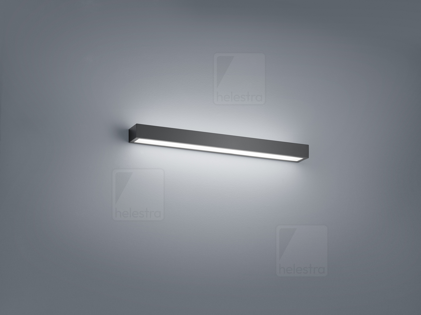 Helestra THEIA  lampada a parete acciaio nero opaco