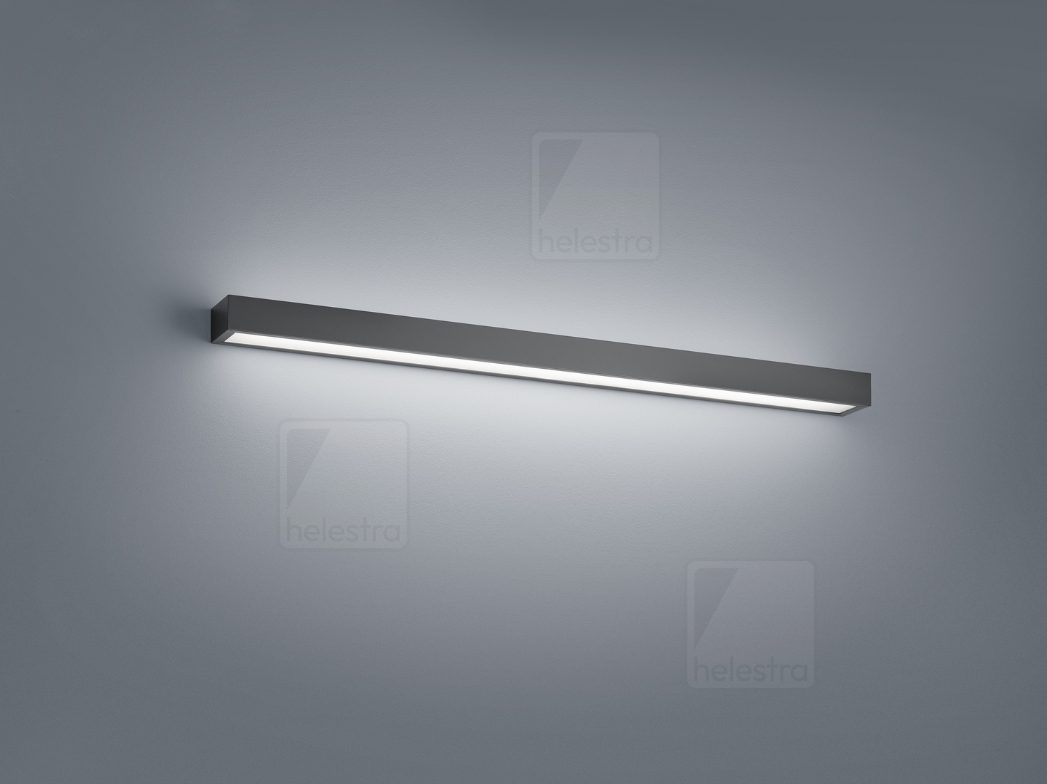 Helestra THEIA  lampada a parete acciaio nero opaco