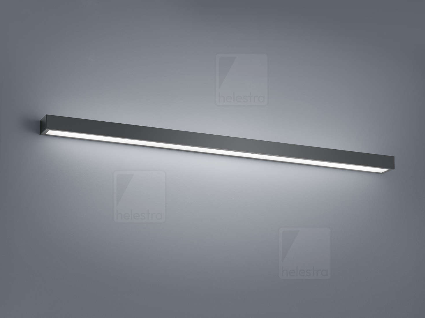 Helestra THEIA  lampada a parete acciaio nero opaco