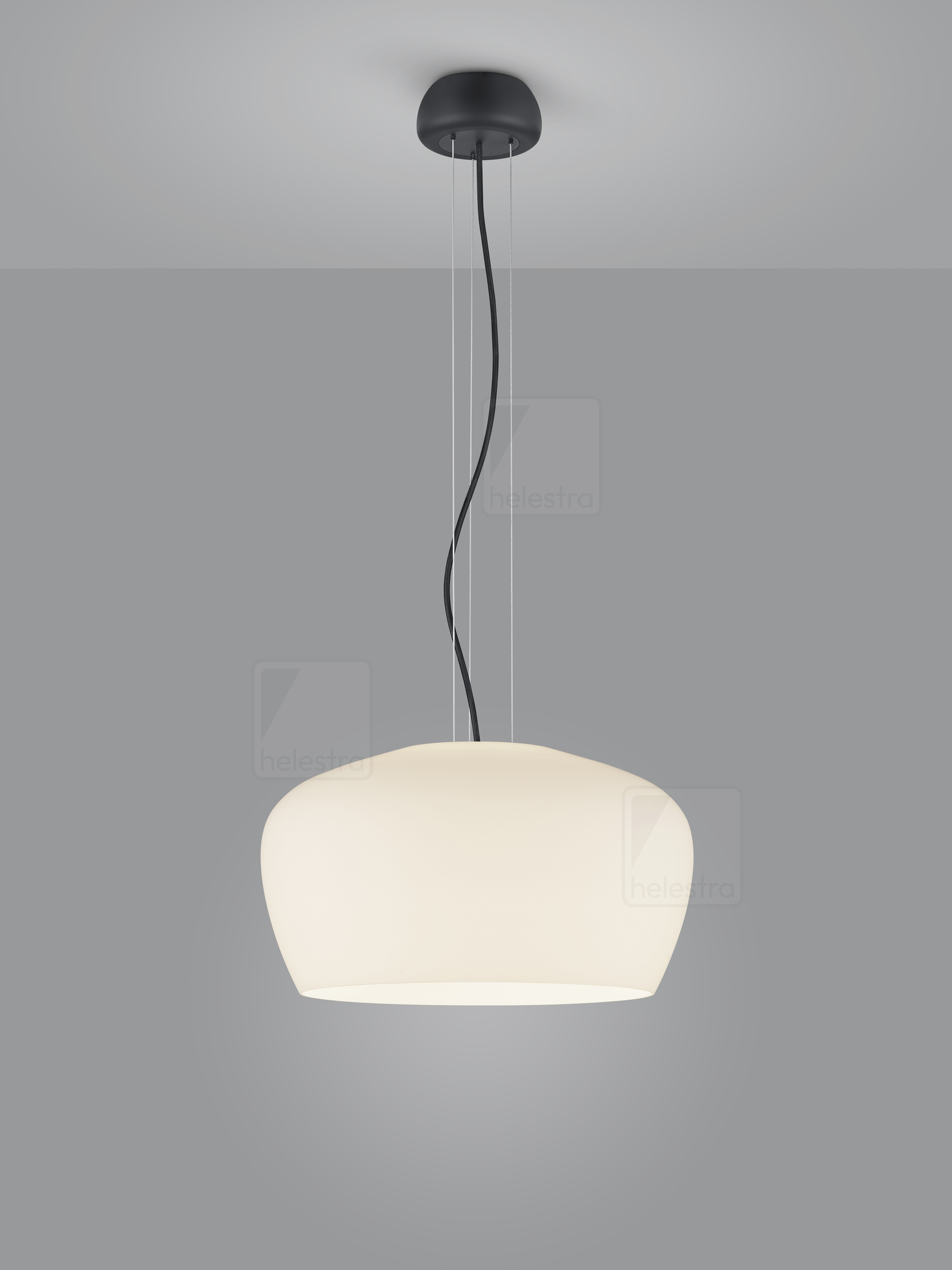 Helestra VEDA  Pendelleuchte Aluminium mattschwarz