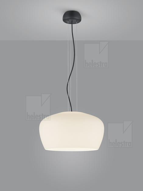 Helestra VEDA  Pendelleuchte Aluminium mattschwarz
