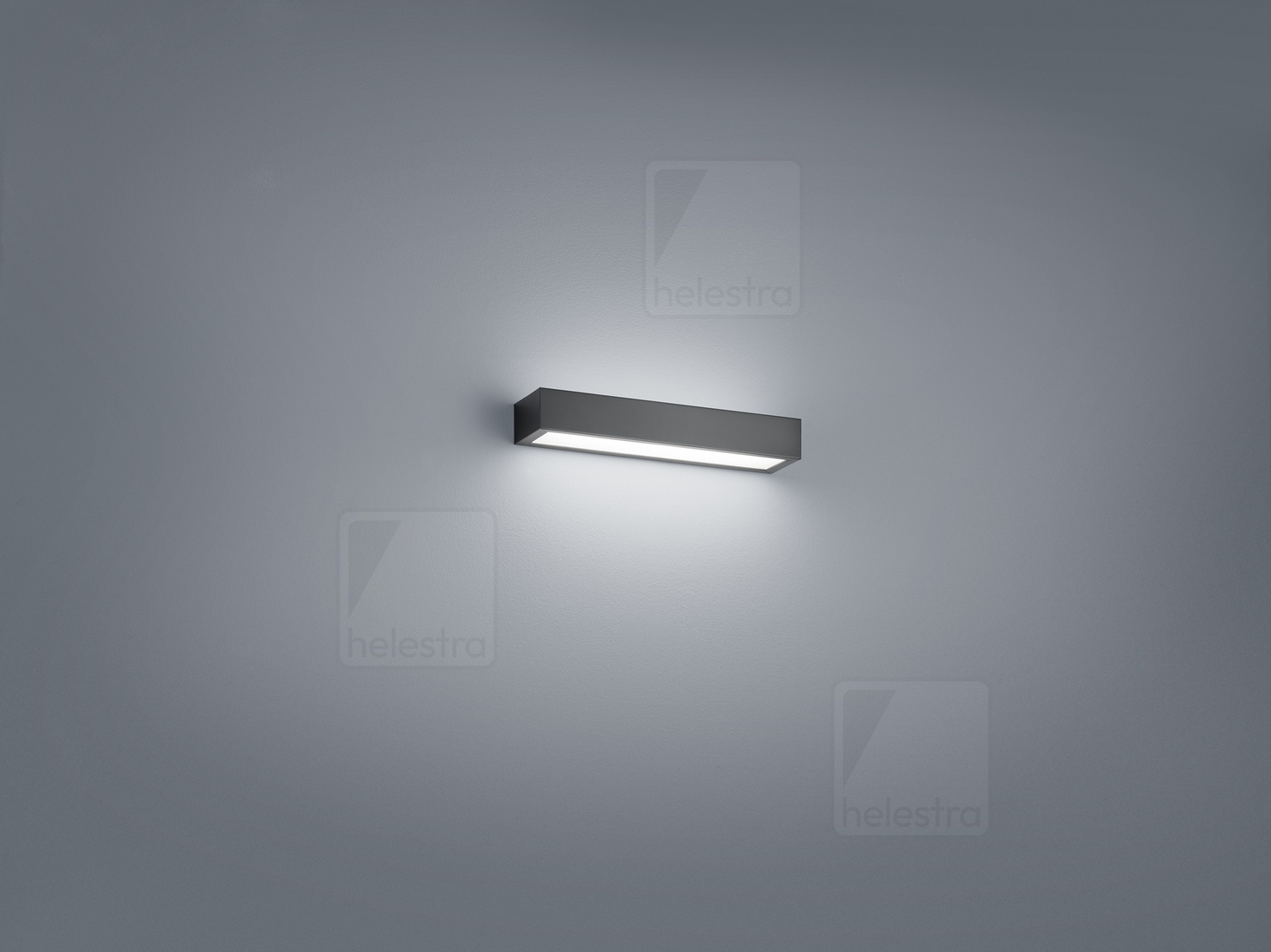 Helestra THEIA  lampada a parete acciaio nero opaco