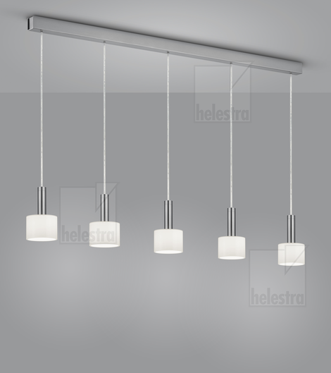 Helestra GAIN   Pendelleuchte Aluminium mattnickel