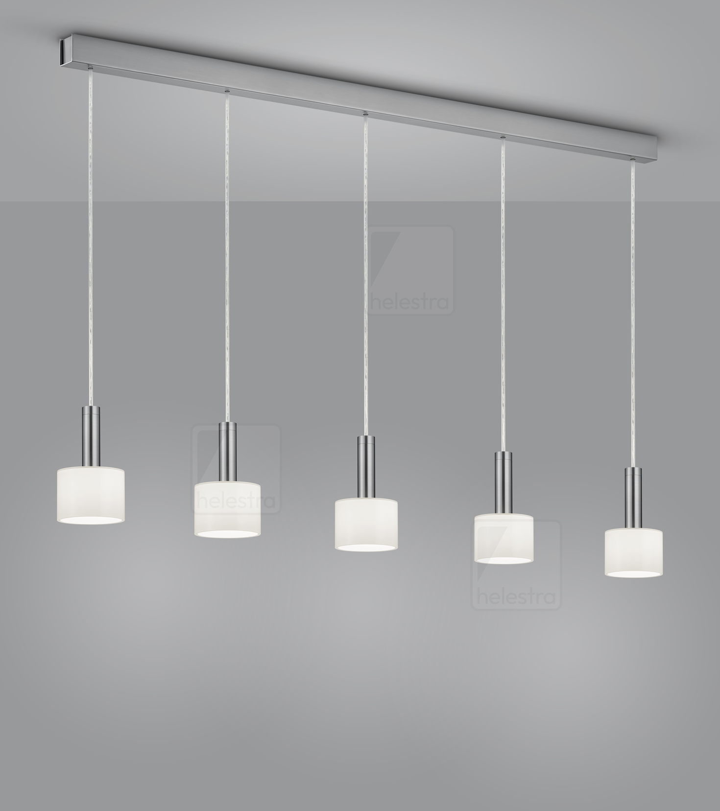 Helestra GAIN   Pendelleuchte Aluminium mattnickel