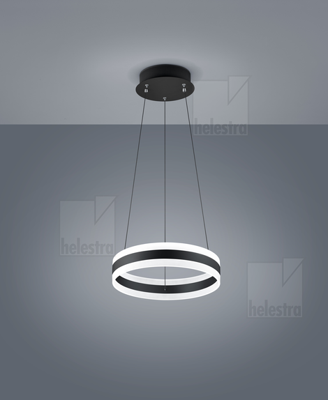Helestra LIV  pendant luminaire  mat black