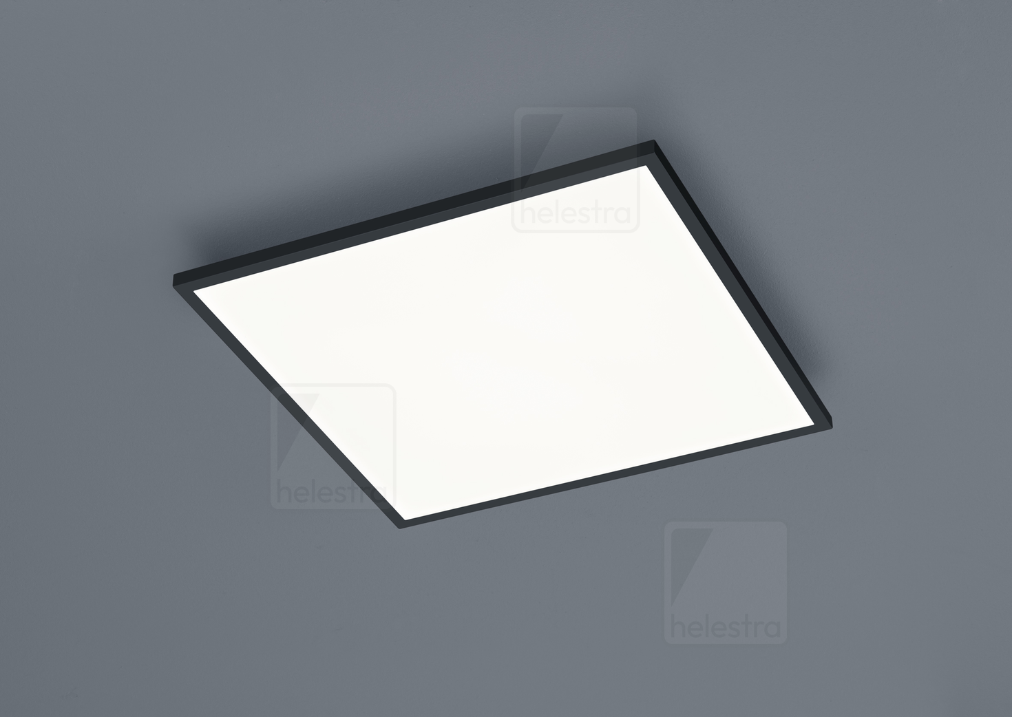 Helestra RACK  Plafonnier aluminium noir mat