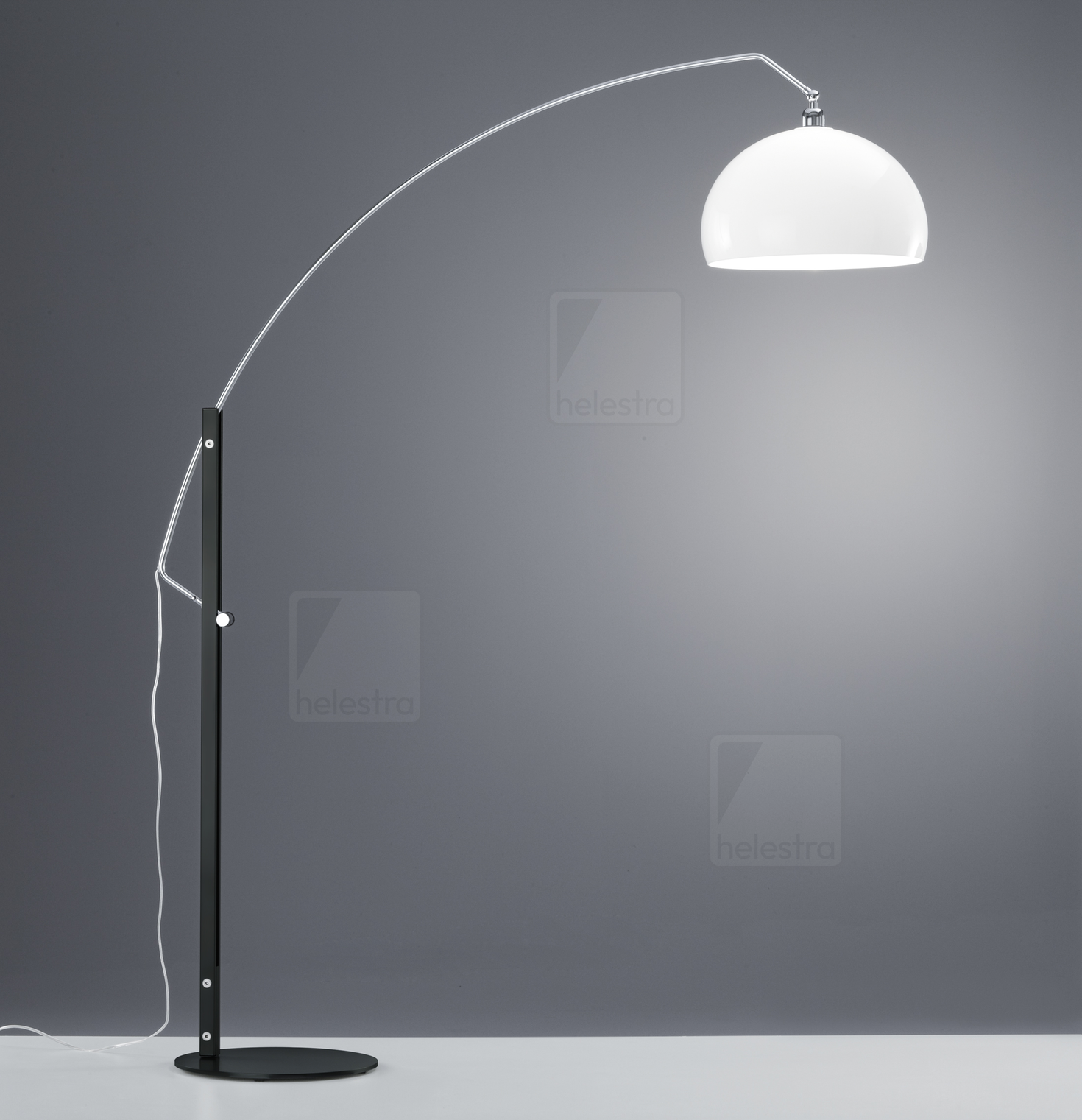 Helestra DORO  lampadaire Acier noir mat - chrome