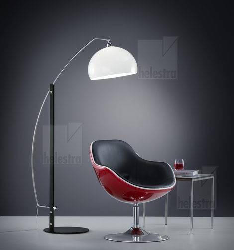 Helestra DORO  lampadaire Acier noir mat - chrome