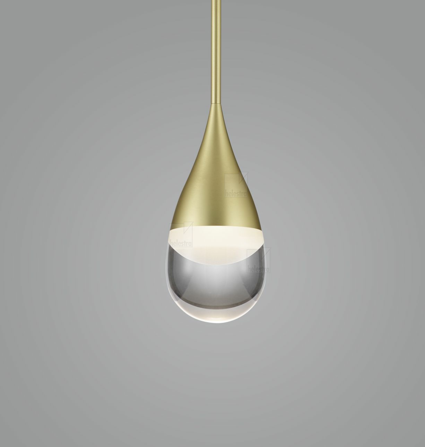 Helestra DEEP  pendant luminaire aluminium gold mat