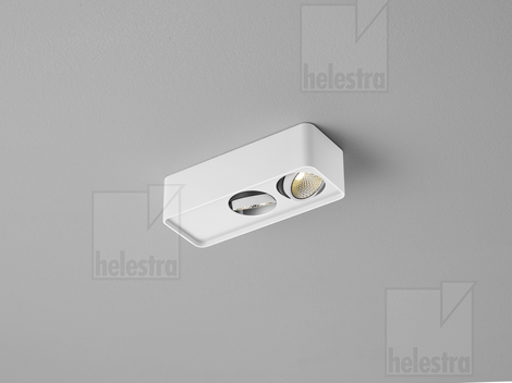 Helestra CAS  Deckenleuchte Aluminium mattweiß