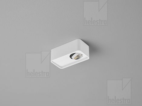Helestra CAS  Deckenleuchte Aluminium mattweiß