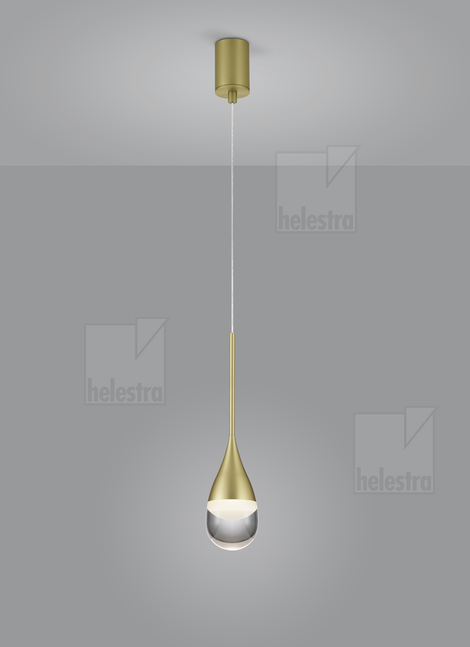 Helestra DEEP  Pendelleuchte Aluminium mattgold