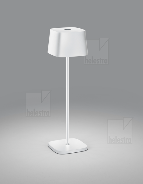 Helestra KORI  table luminaire aluminium mat white