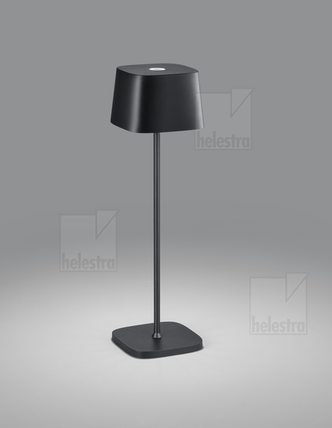 Helestra KORI  table luminaire aluminium mat black