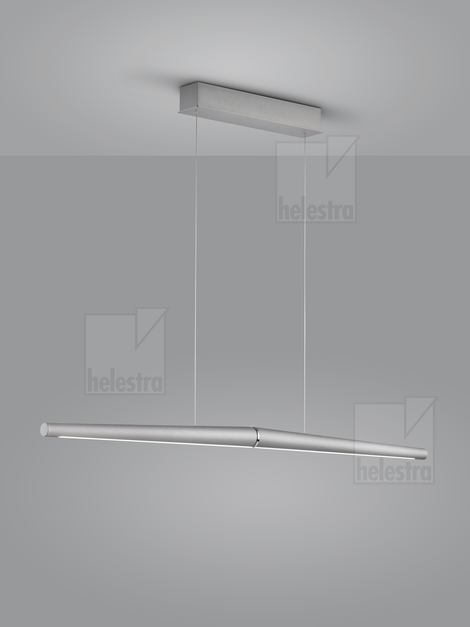Helestra MOEWE  Pendelleuchte Aluminium mattnickel - chrom