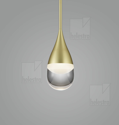 Helestra DEEP  Pendelleuchte Aluminium mattgold