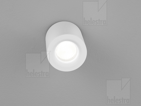 Helestra NOG  lampada soffitto alluminio pressofuso bianco opaco