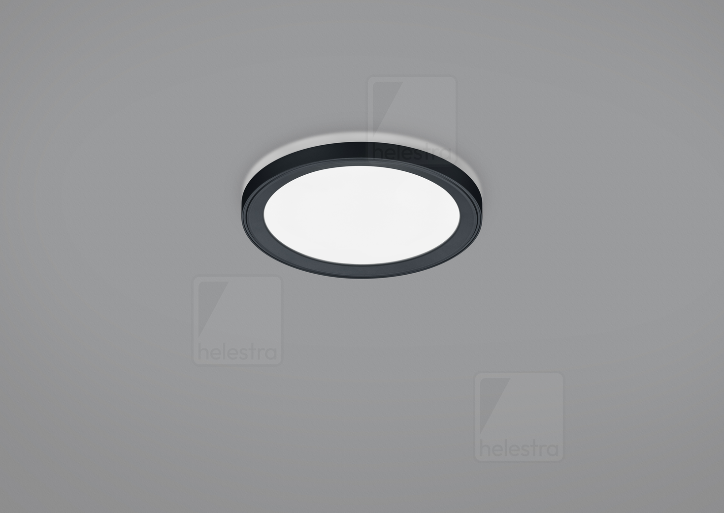Helestra LICA  Plafonnier aluminium noir mat