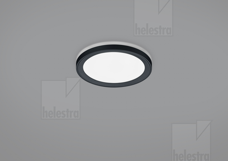 Helestra LICA  Plafonnier aluminium noir mat