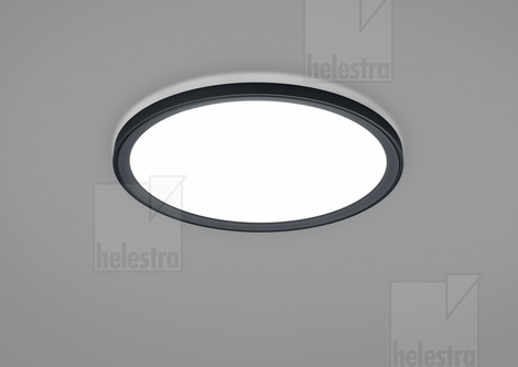 Helestra LICA  Plafonnier aluminium noir mat