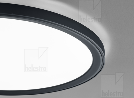 Helestra LICA  Plafonnier aluminium noir mat