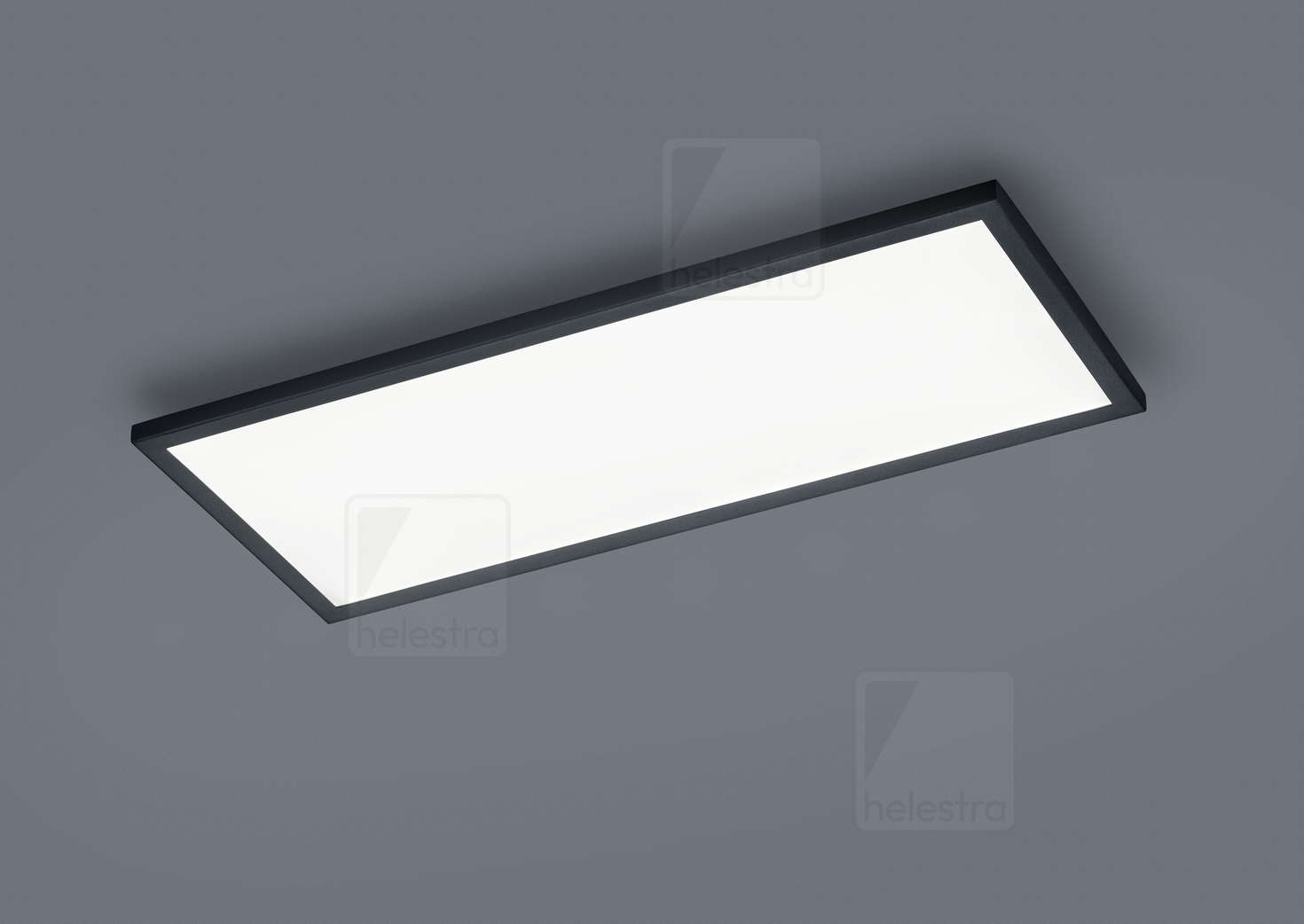 Helestra RACK  Plafonnier aluminium noir mat